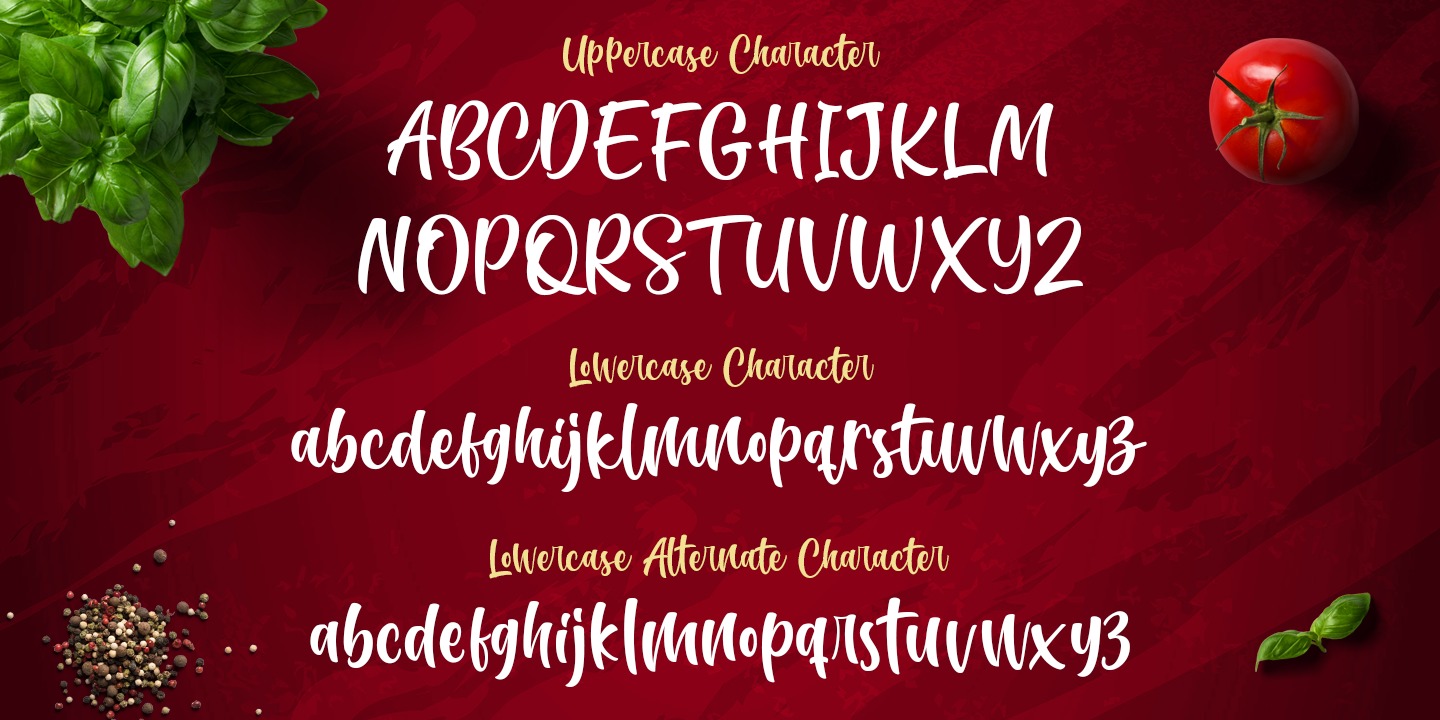 Beispiel einer Sugar Charm Regular-Schriftart